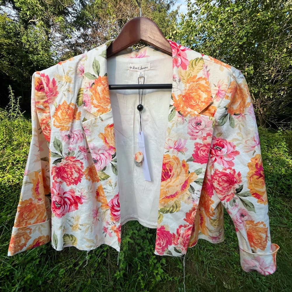 SALE: For Love & Lemons Julep Linen-Blend Blazer